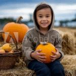 Child with Pumpkin by Maze