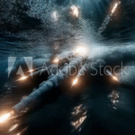 Projectiles Launch from Submarine