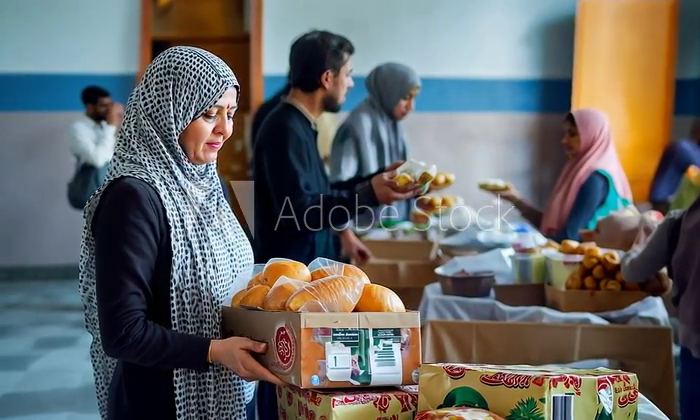 Distributing Food Packages for Ramadan